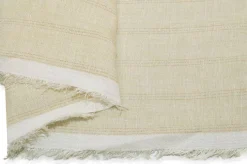 TESSUTO PURO LINO CREMA CON RIGHINO LUREX