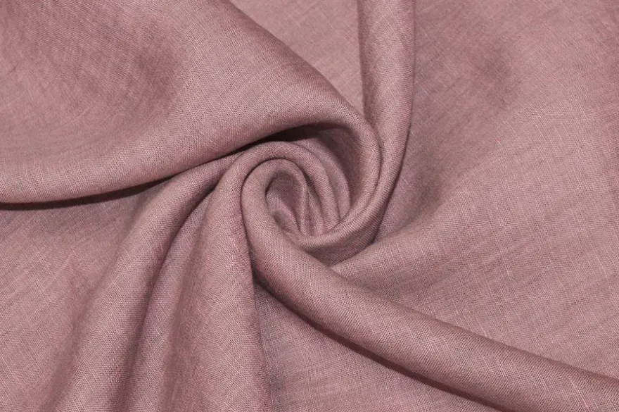 TESSUTO PURO LINO DA CAMICERIA ROSA MELANGE