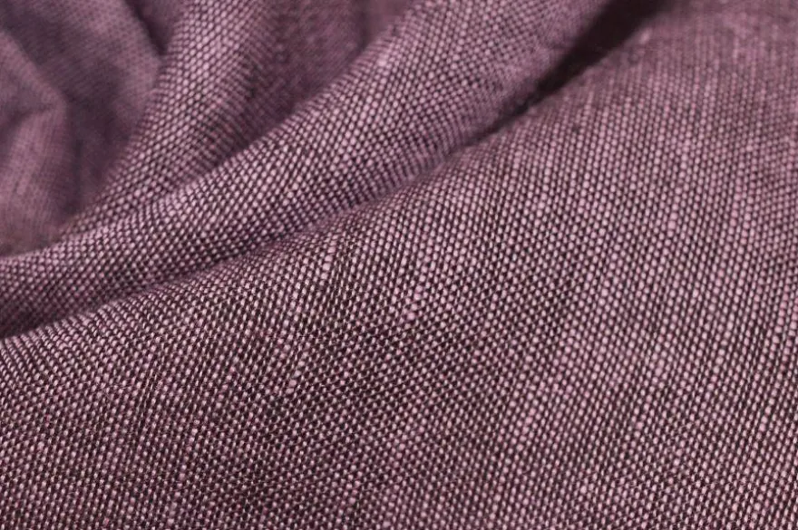 TESSUTO PURO LINO DA CAMICERIA COLOR CIPOLLA MELANGE