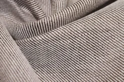 TESSUTO PURO LINO DIAGONALE MARRONE