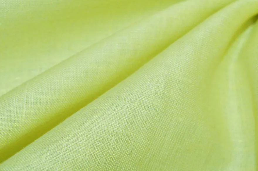 TESSUTO PURO LINO LIME