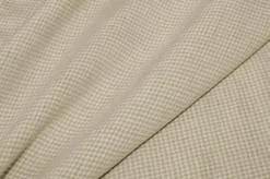 TESSUTO PURO LINO SCACCHETTO BEIGE