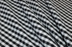 TESSUTO QUADRETTO BIANCO E NERO