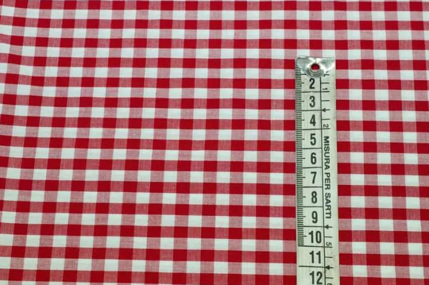 TESSUTO QUADRETTO GRANDE 5 X 5 MM