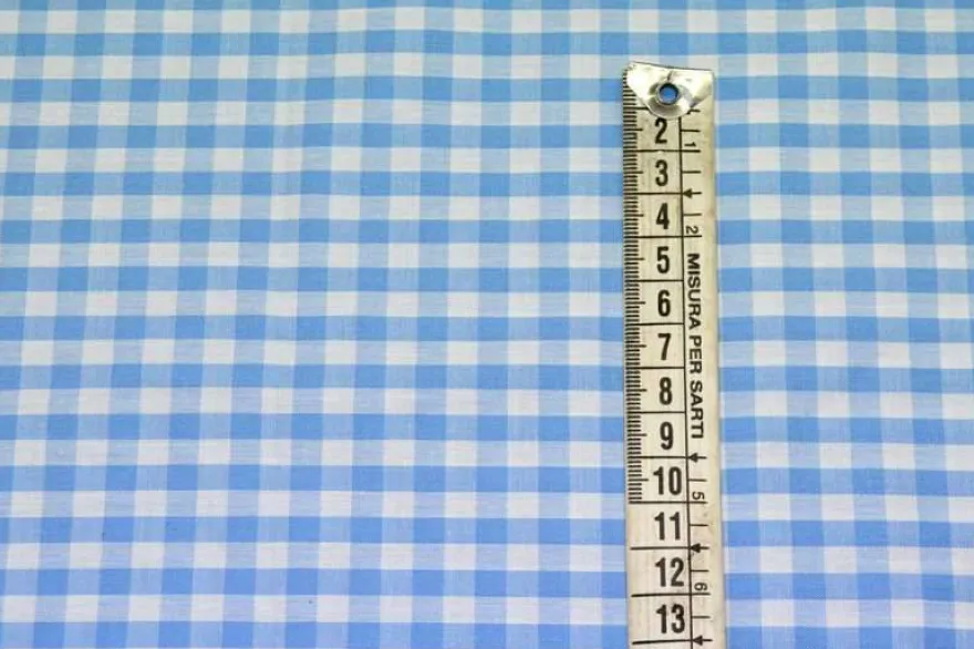 TESSUTO QUADRETTO GRANDE 5 X 5 MM