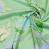 TESSUTO RASATELLO PURA VISCOSA FANTASIA MODA VERDE