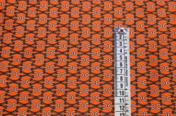 TESSUTO RASATELLO STREATCH FANTASIA ALTA MODA ARANCIO