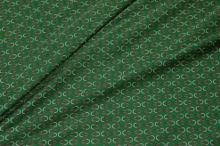 TESSUTO RASATELLO STREATCH FANTASIA ALTA MODA VERDE