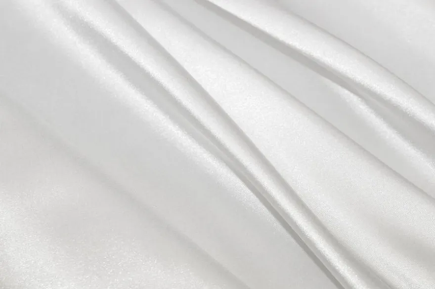 TESSUTO RASATELLO STRETCH BIANCO SETA