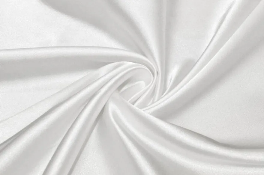 TESSUTO RASATELLO STRETCH BIANCO SETA