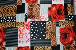 TESSUTO RASONE FANTASIA PATCHWORK ALTA MODA