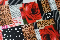 TESSUTO RASONE FANTASIA PATCHWORK ALTA MODA