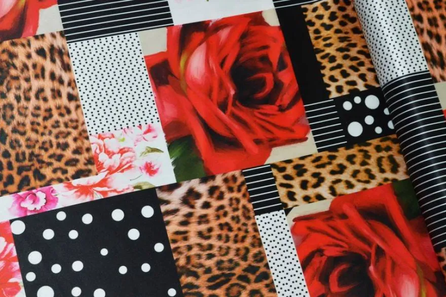 TESSUTO RASONE FANTASIA PATCHWORK ALTA MODA