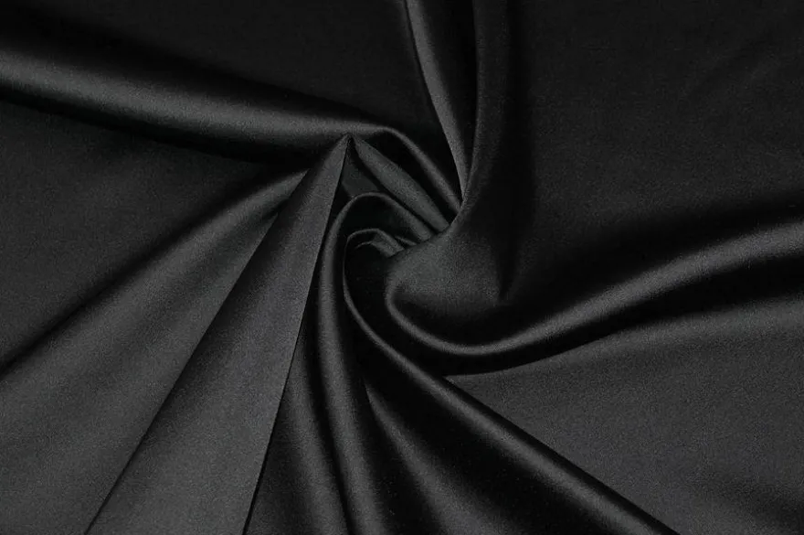 TESSUTO RASONE NERO ELASTICIZZATO