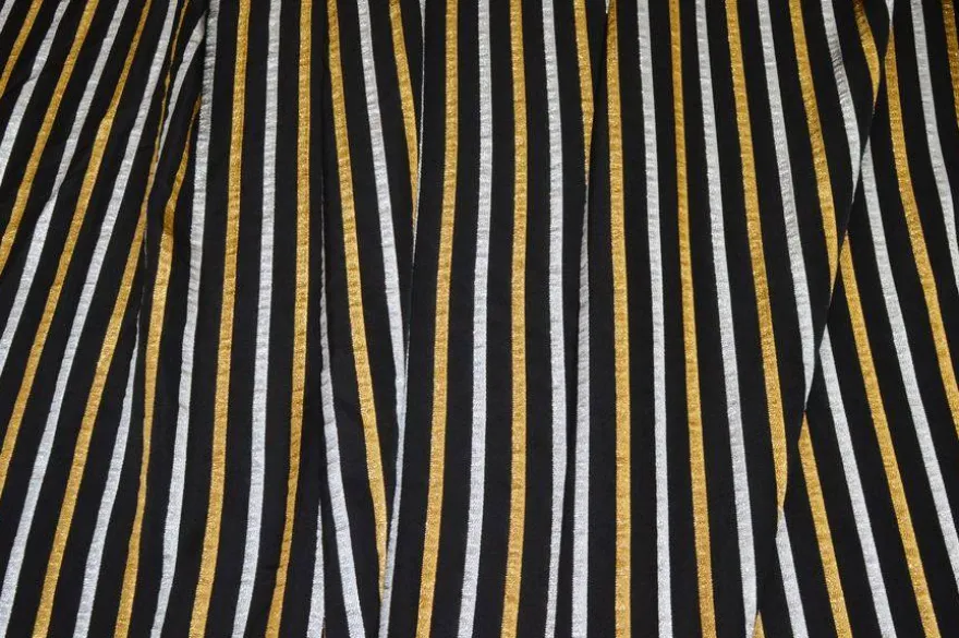 TESSUTO RIGA LUREX ORO ARGENTO