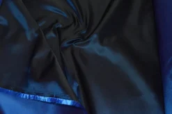 TESSUTO SATIN DUCHESSE BLU CANGIANTE
