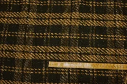 TESSUTO SCACCO GIALLO OCRA/NERO
