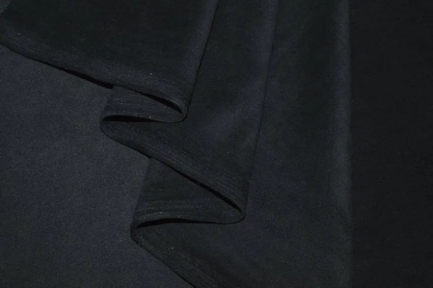 TESSUTO SCAMOSCIATO STRETCH NERO