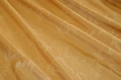 TESSUTO SHANTUNG ARREDO FANTASIA FOLIAGE GIALLO