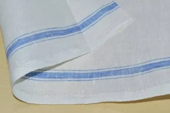 TESSUTO STROFINACCI PURO LINO RIGA COLORATA