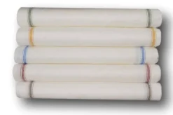 TESSUTO STROFINACCI PURO LINO RIGA COLORATA