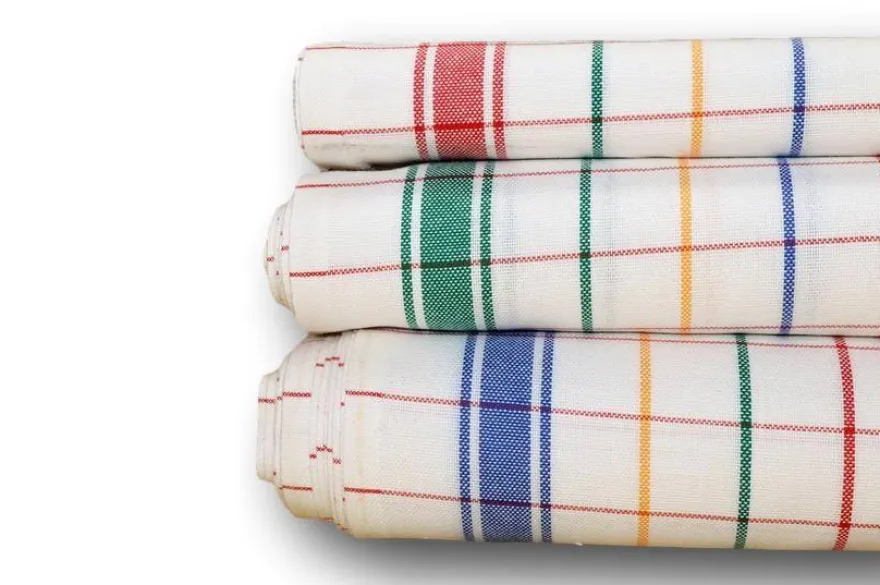 TESSUTO STROFINACCI SCACCO MULTICOLOR