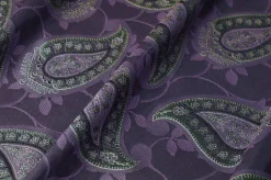 TESSUTO TAFFETA DISEGNO CASHMERE VIOLA