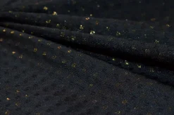 TESSUTO TAFFETAS MICRO FANTASIA LUREX ORO