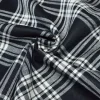 TESSUTO TARTAN PURA LANA BIANCO NERO
