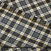 TESSUTO TARTAN PURA LANA GRIGIO RIGA GIALLA