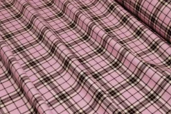 TESSUTO TARTAN PURA LANA ROSA