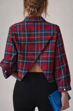 TESSUTO TARTAN ROSSO LEGGERO CAMICERIA