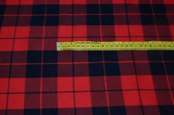 TESSUTO TARTAN ROSSO NERO