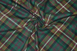 TESSUTO TARTAN STREATCH VERDE 480
