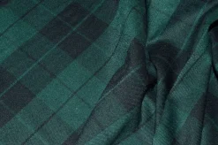 TESSUTO TARTAN VERDE NERO