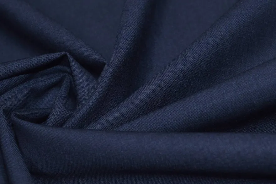 TESSUTO TASMANIA LANA STRETCH BLU CLASSICO