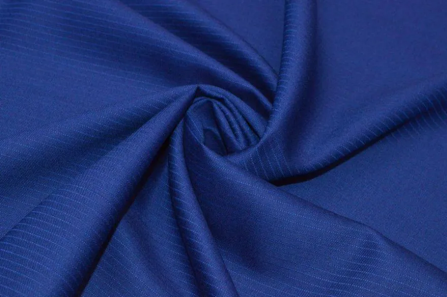 TESSUTO TASMANIA PURA LANA RIGATINO BLUETTE