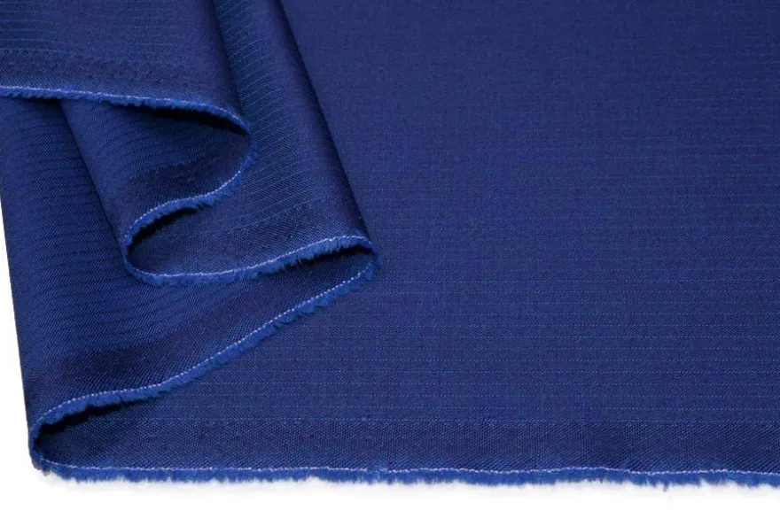 TESSUTO TASMANIA PURA LANA RIGATINO BLUETTE
