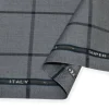 TESSUTO TASMANIA PURA LANA SUPER 120'S FINESTRATO GRIGIO