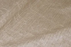 TESSUTO TENDA BEIGE CON FIORI AZZURRI RICAMATI