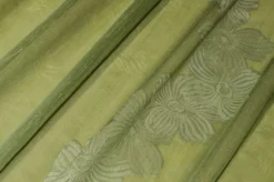TESSUTO TENDA CON RICAMO FILL COUPE FLOREALE VERDE