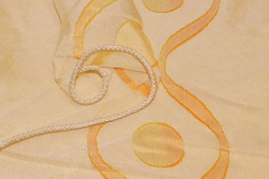 TESSUTO TENDA CREPE FANTASIA ARANCIO