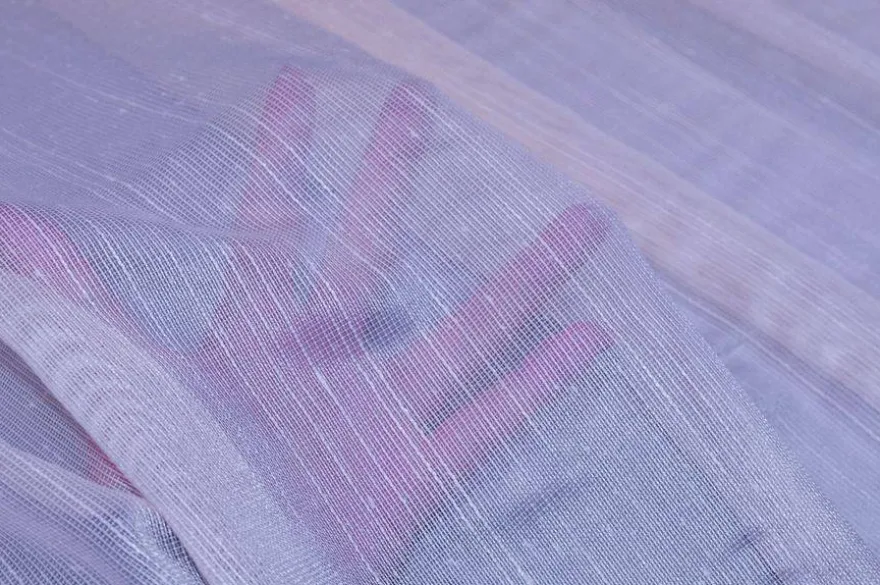 TESSUTO TENDA EFFETTO GARZA VIOLA