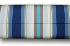 TESSUTO TENDA ESTERNO ALTEZZA CM 280 RIGHE BLU TIFFANY