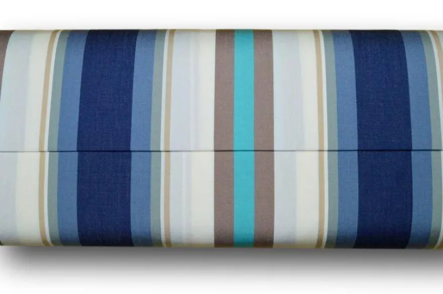 TESSUTO TENDA ESTERNO ALTEZZA CM 280 RIGHE BLU TIFFANY