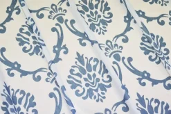 TESSUTO TENDA FANTASIA MEDAGLIONE BLU