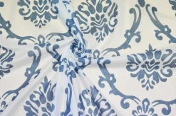 TESSUTO TENDA FANTASIA MEDAGLIONE BLU