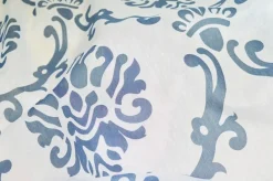 TESSUTO TENDA FANTASIA MEDAGLIONE BLU