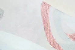 TESSUTO TENDA FANTASIA MODERNA ROSSA GRIGIA