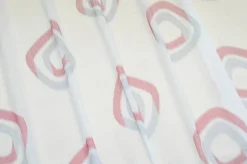 TESSUTO TENDA FANTASIA MODERNA ROSSA GRIGIA